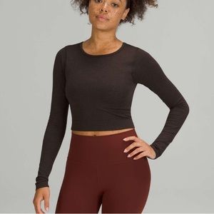 Lululemon Ebb to Street Long Sleeve Shirt French Press